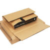 cardboard flat-packed book mailing box
