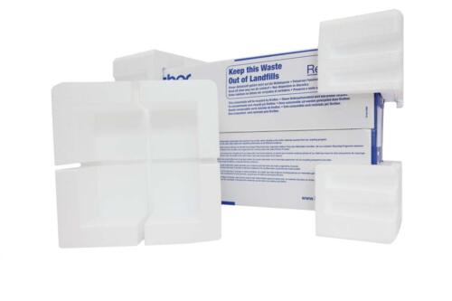 Moulded polystyrene corners