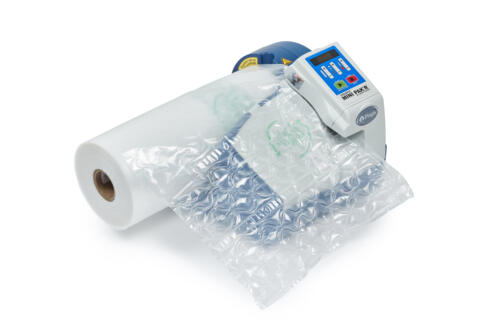 Mini pak r machine to produce pillow packaging