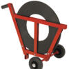 Steel strapping dispenser narrow