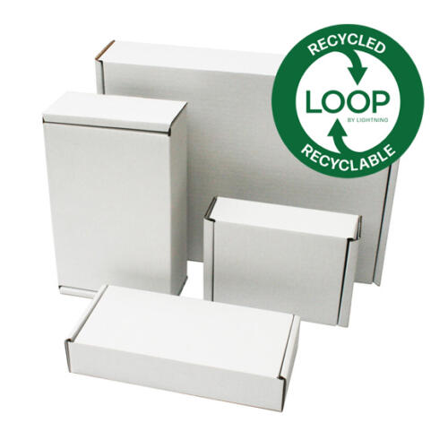 White postal boxes loop