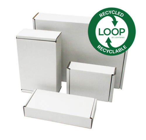 White postal boxes loop