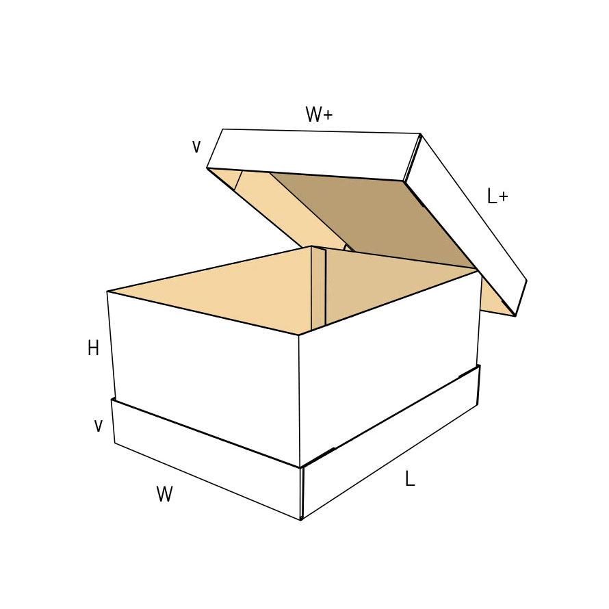 fefco box style 0310 cardboard custom box